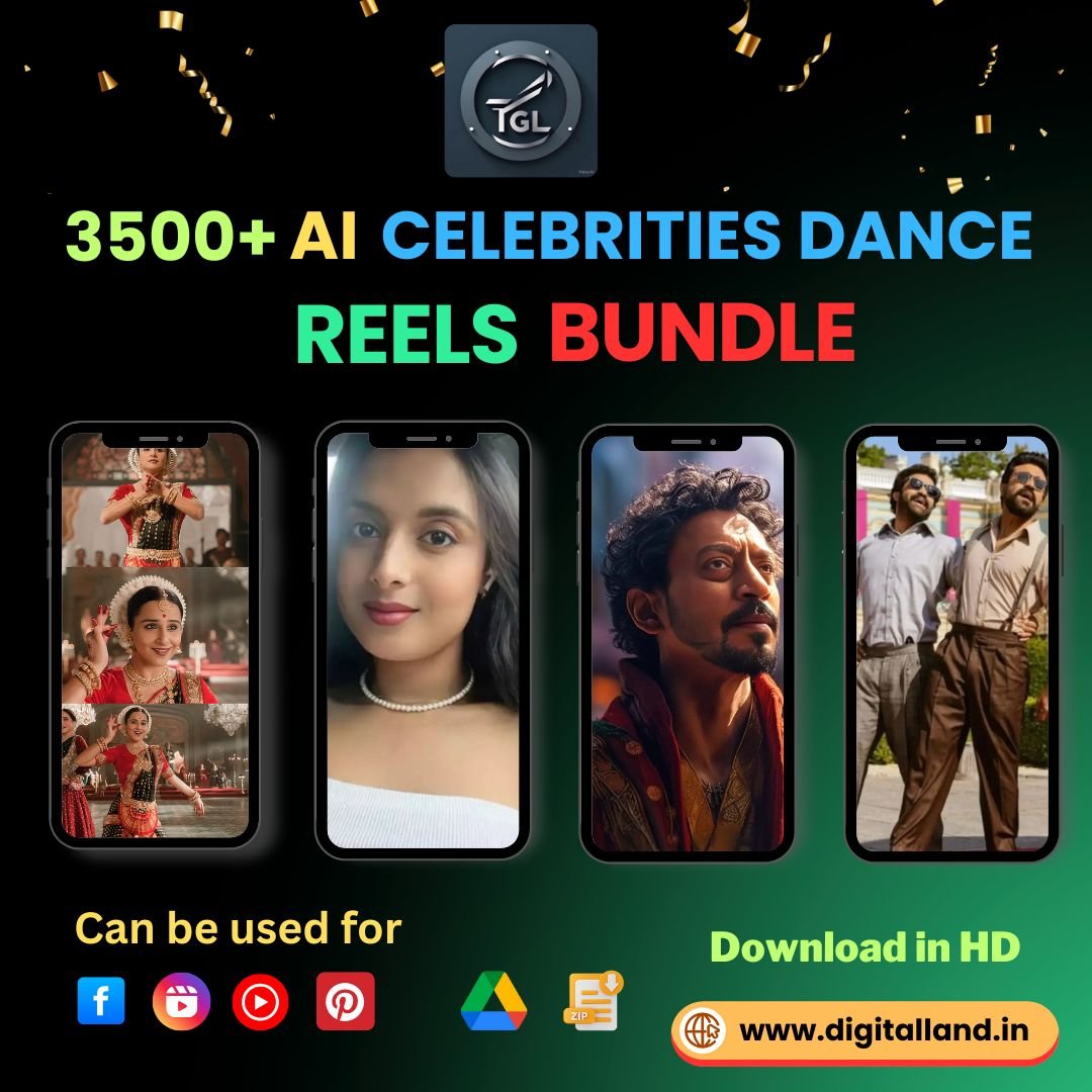 3500+ Ai celebrities Dance Reels bundle