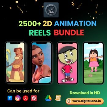 2600+ 2D Animation Reels bundle Hindi